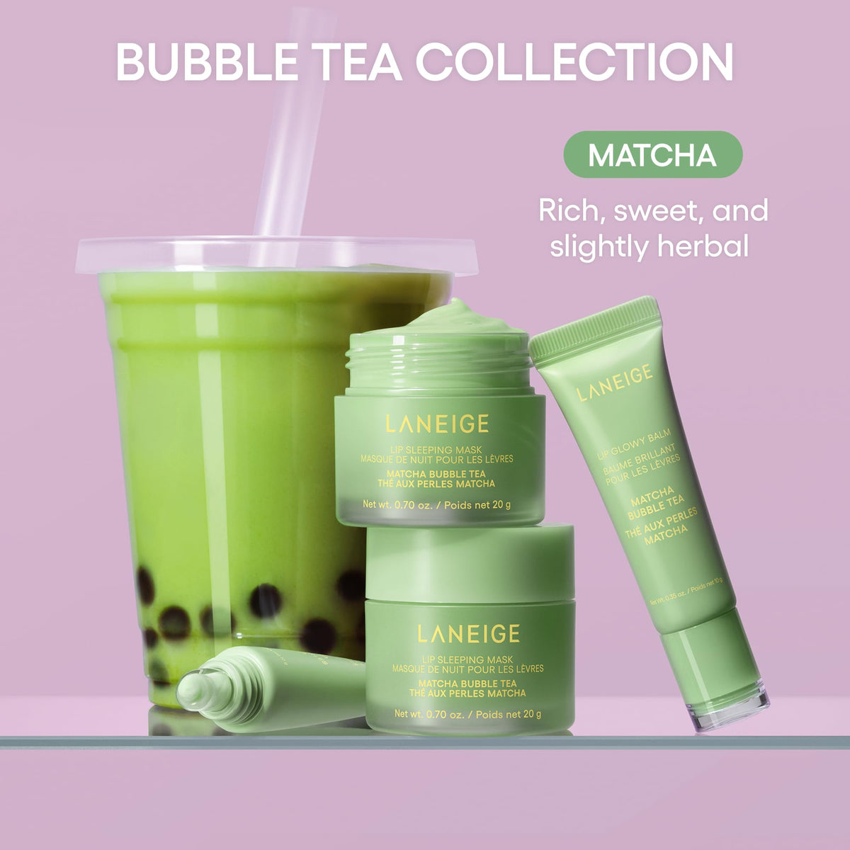 LANEIGE application on fingers demonstrating easy scoop and smooth application benefit
