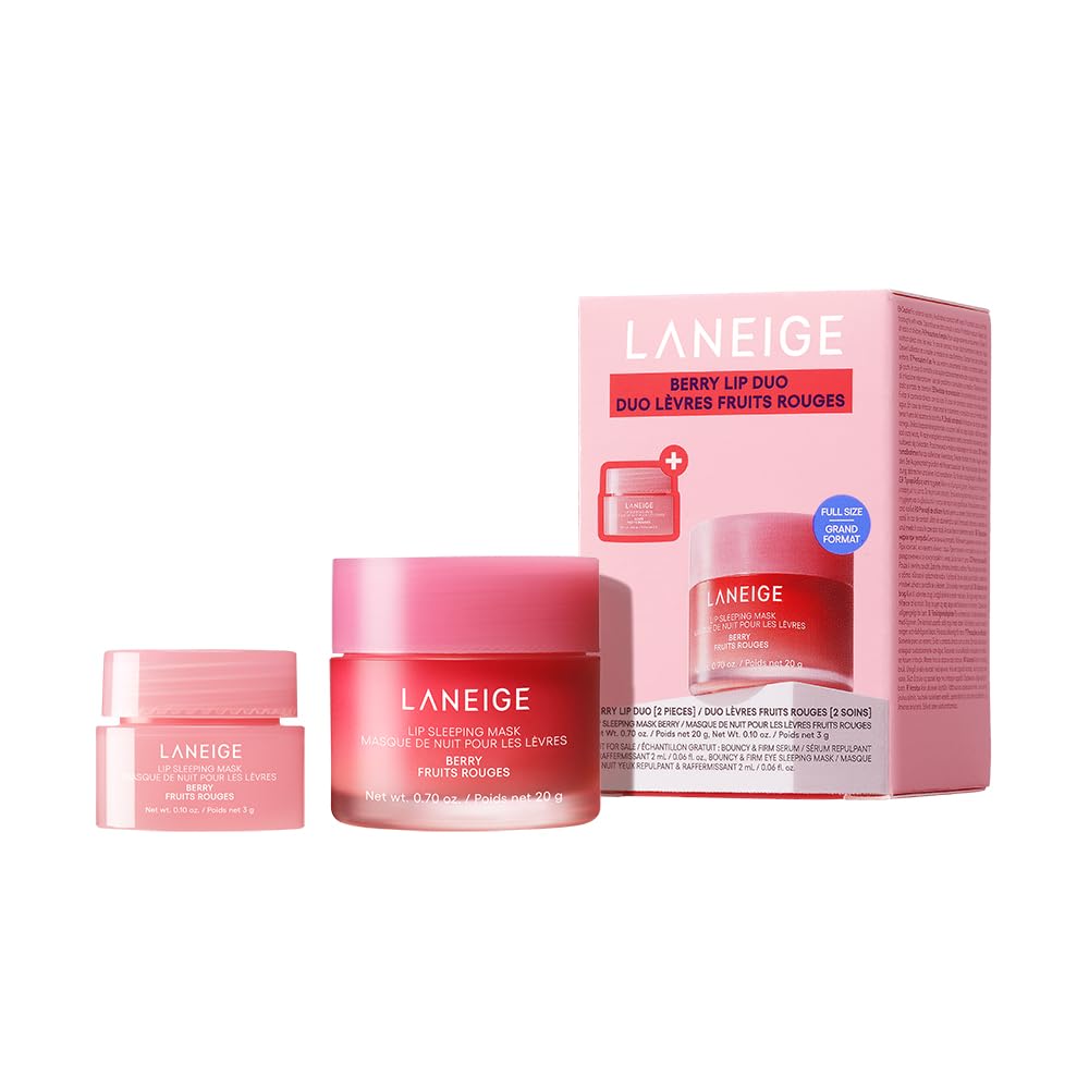 LANEIGE Berry Duo front packaging showing full size and mini for hydration