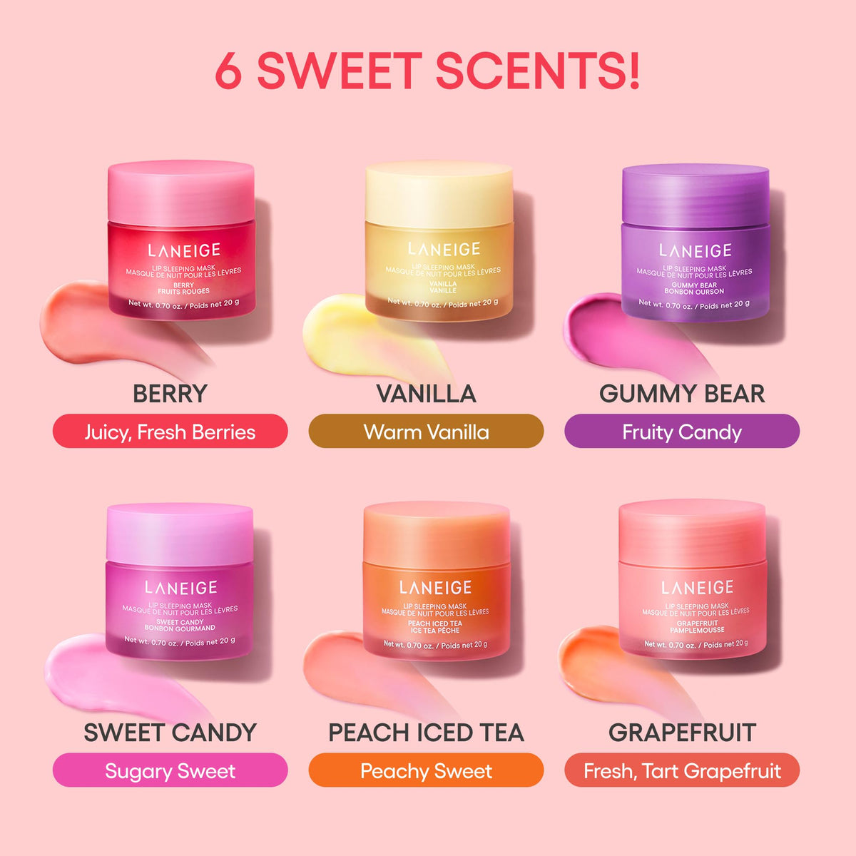 LANEIGE label close-up with ingredients list showing transparency and quality benefit
