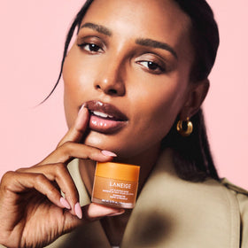 LANEIGE product label detail highlighting Pumpkin Pie scent and ingredients
