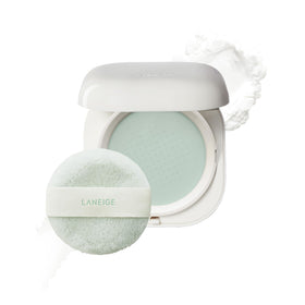 LANEIGE compact front view showing sleek no-spill design and brand