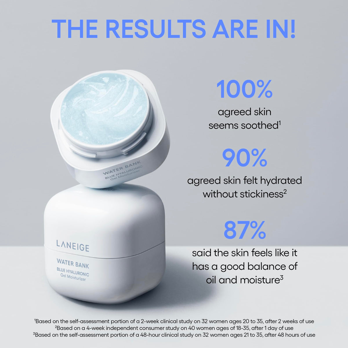 LANEIGE open jar close-up of melting cream beads for fast hydration