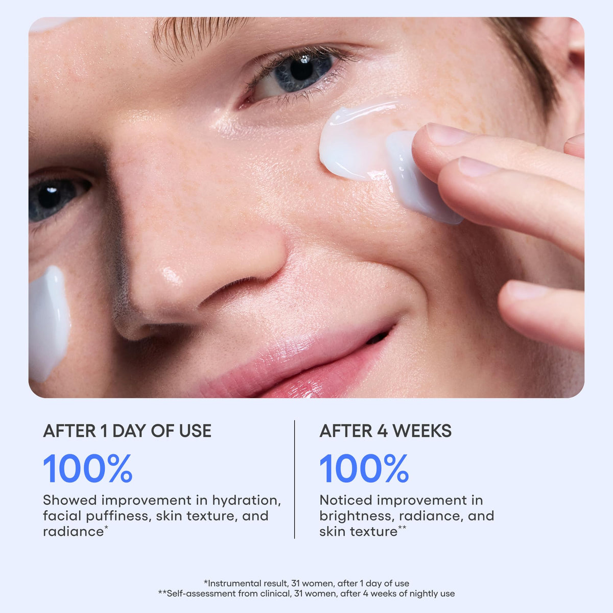 LANEIGE packaging label close-up showing ingredient cues like hyaluronic blend and niacinamide