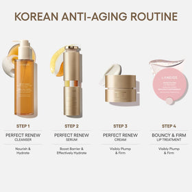 LANEIGE cream on a vanity with plants portraying daily routine benefit: luxurious self-care