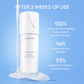LANEIGE flatlay of the three-step routine illustrating simple daily use