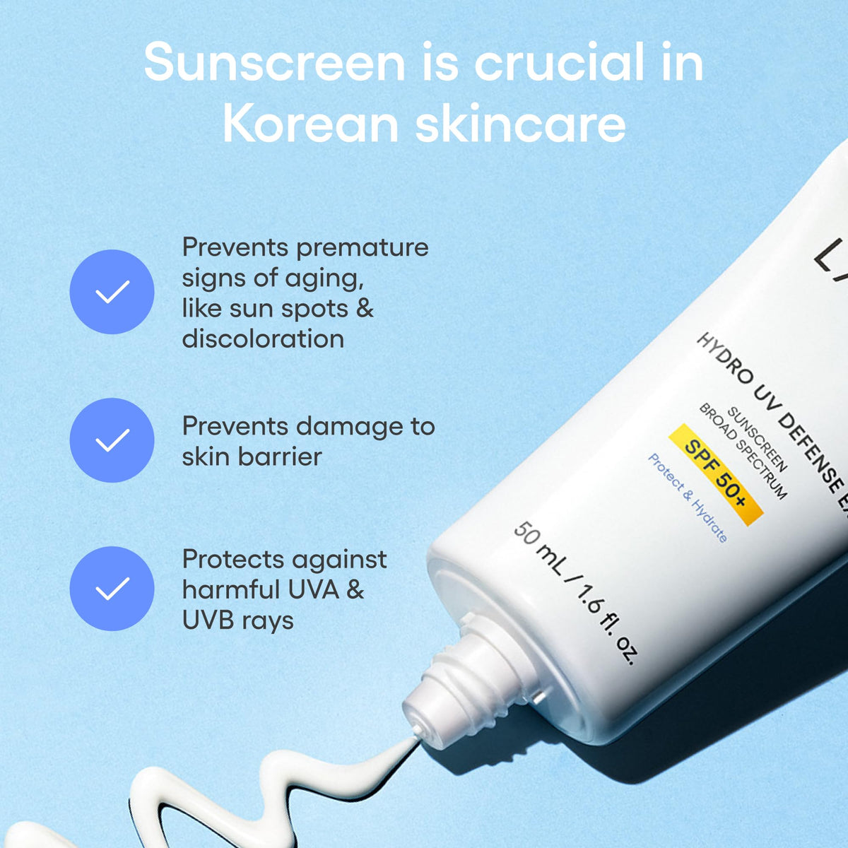 LANEIGE tube beside sunglasses showing travel-size convenience