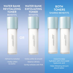 LANEIGE toner on bathroom vanity with towel, showing daily routine hydration benefits