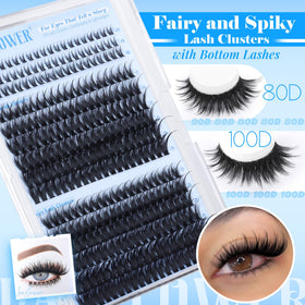 LANFLOWER before and after eye shot showing added volume and definition
