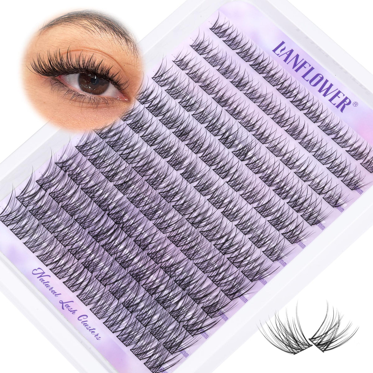Lanflower front packaging showing cluster set and easy at home use