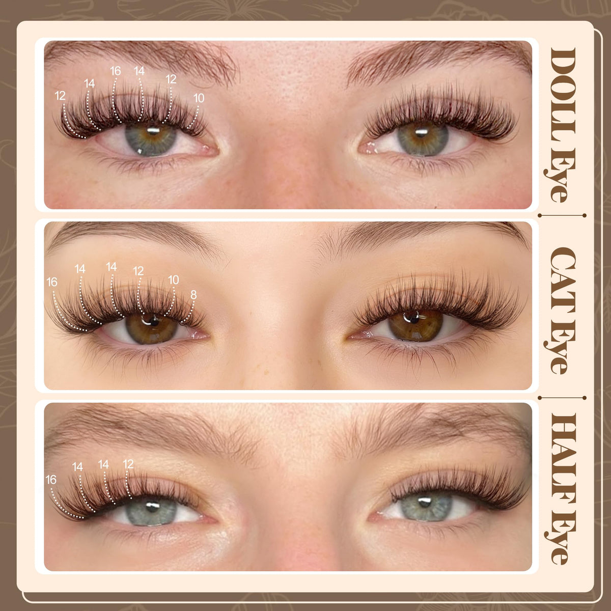 LANFLOWER blended lash line close-up showing seamless integration and subtle definition