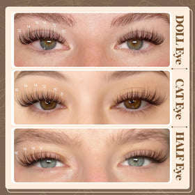 LANFLOWER blended lash line close-up showing seamless integration and subtle definition