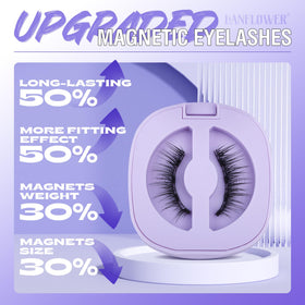 LANFLOWER lashes next to ruler showing size and scale benefit