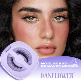 LANFLOWER lashes under water droplet for waterproof confidence