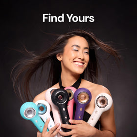 L'ANGE HAIR close-up of heat and speed controls highlighting memory function ease