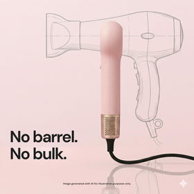 L'ANGE HAIR Axia HaloRing side profile highlighting lightweight ergonomic handle for comfort