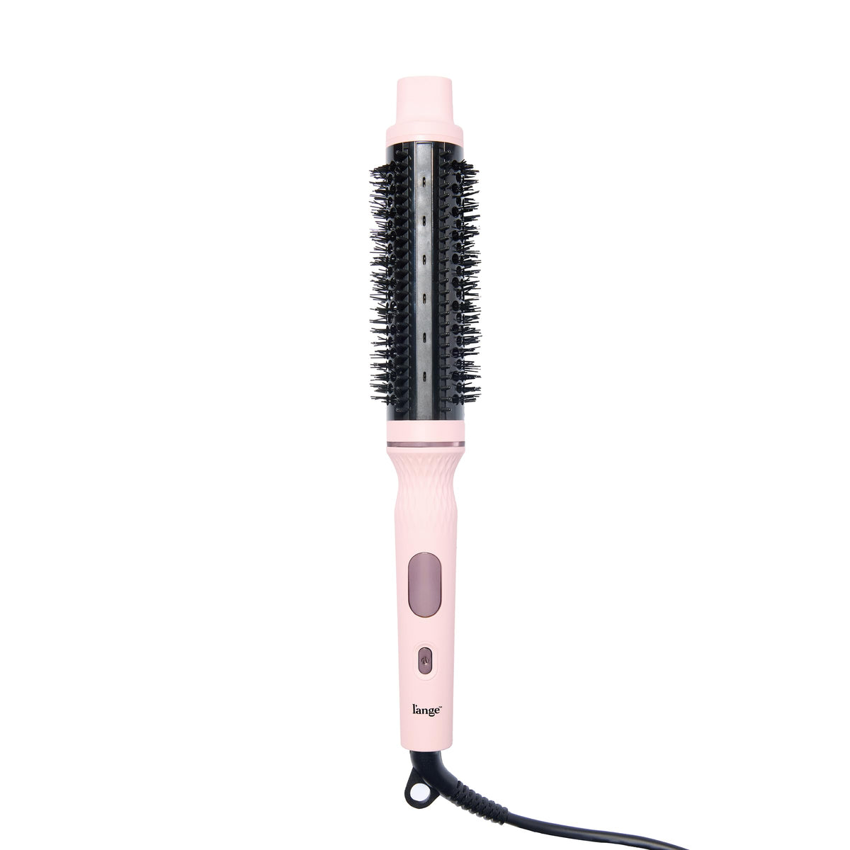 L'ANGE HAIR front view of GlamWave blush brush showing design and blush color benefit styling clarity