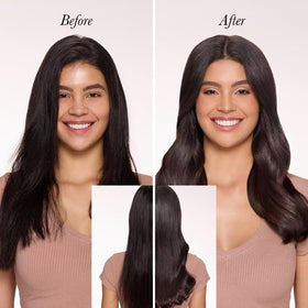 L'ANGE HAIR GlamWave held in hand to show scale and lightweight control benefit