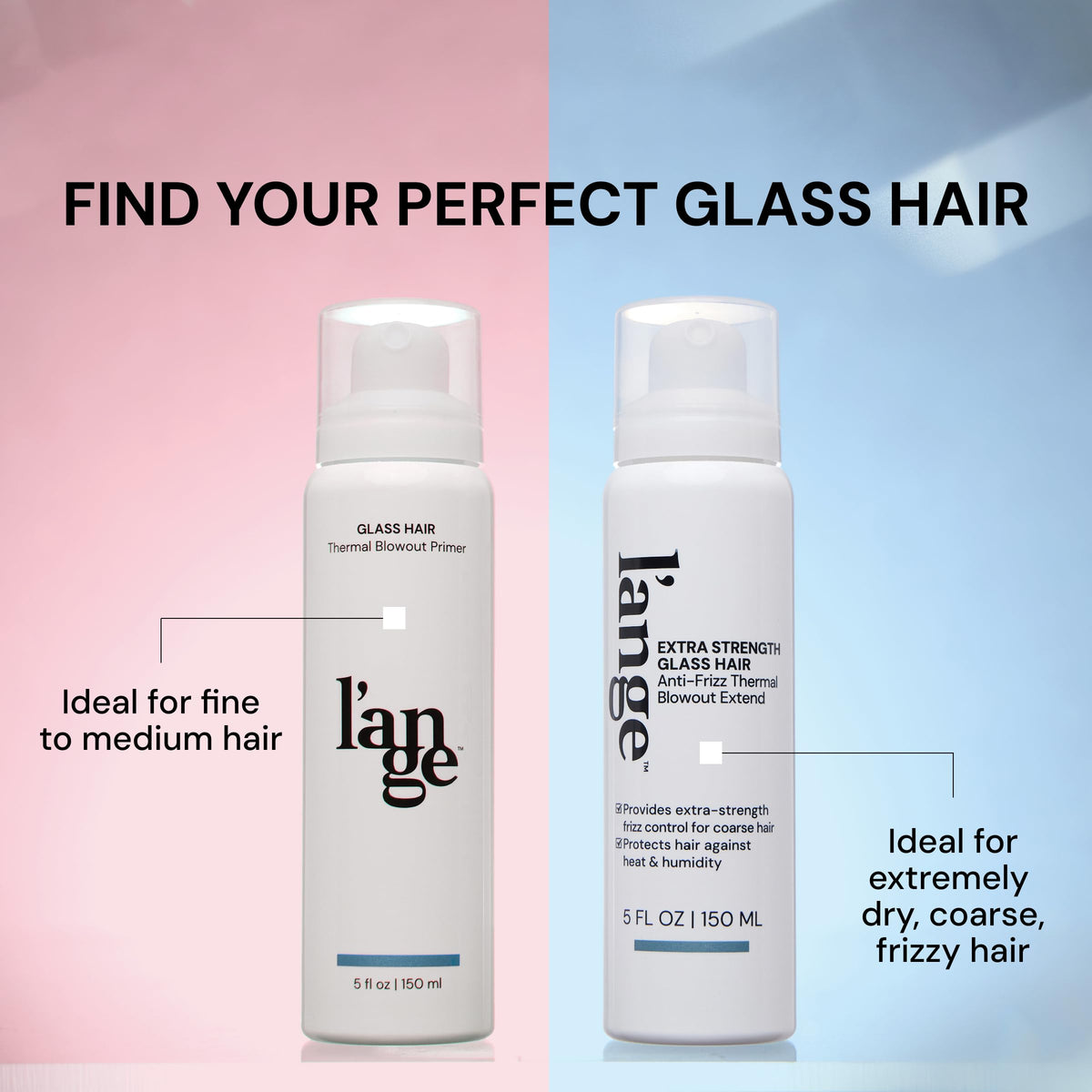 L'ANGE HAIR label close-up highlighting ingredient and usage info