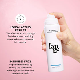 L'ANGE HAIR nozzle close-up demonstrating easy, even mist application