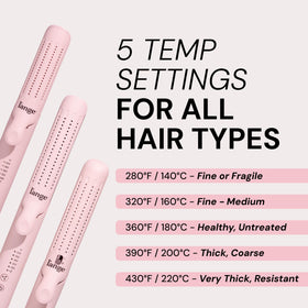 L'ANGE HAIR 360° airflow vents detail rapidly cool and set curls to lock in style