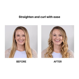 L'ANGE HAIR angled profile highlighting rounded edges for curling and smoothing versatility