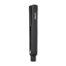 L'ANGE HAIR Aplatir front view showing sleek black finish and ergonomic handle, for comfortable styling