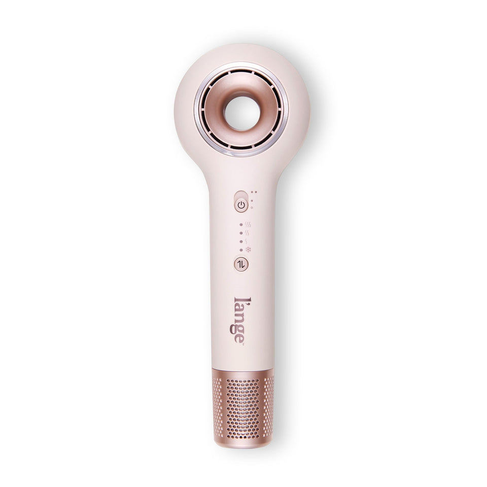 L'ANGE HAIR front view of Axia HaloRing showing sleek off-white finish and design benefit