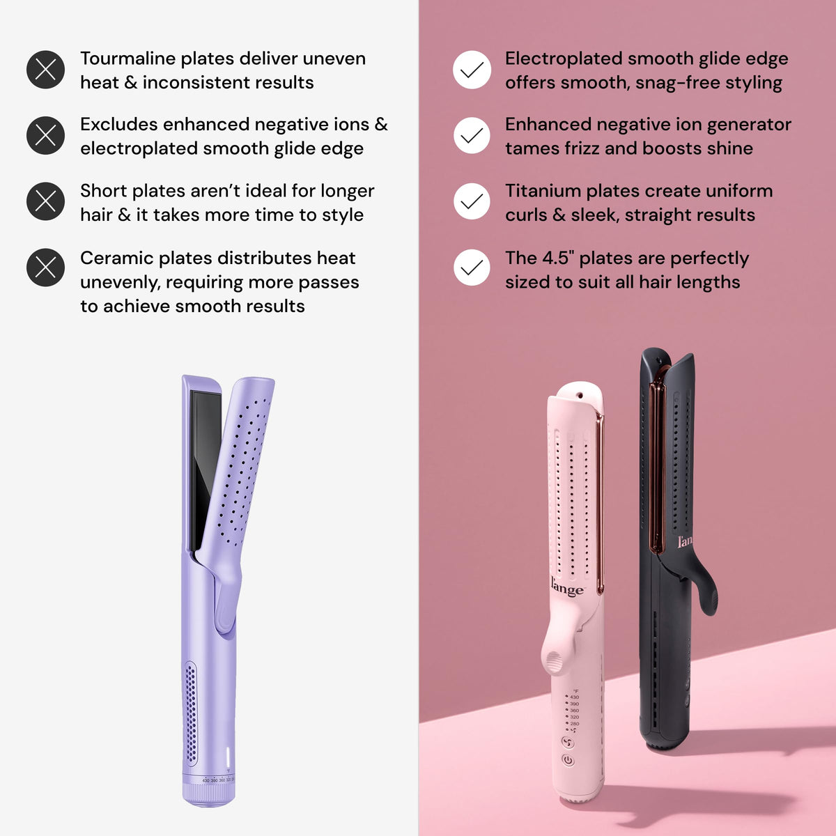 L'ANGE HAIR curling demo creating defined curls that hold shape and reduce frizz