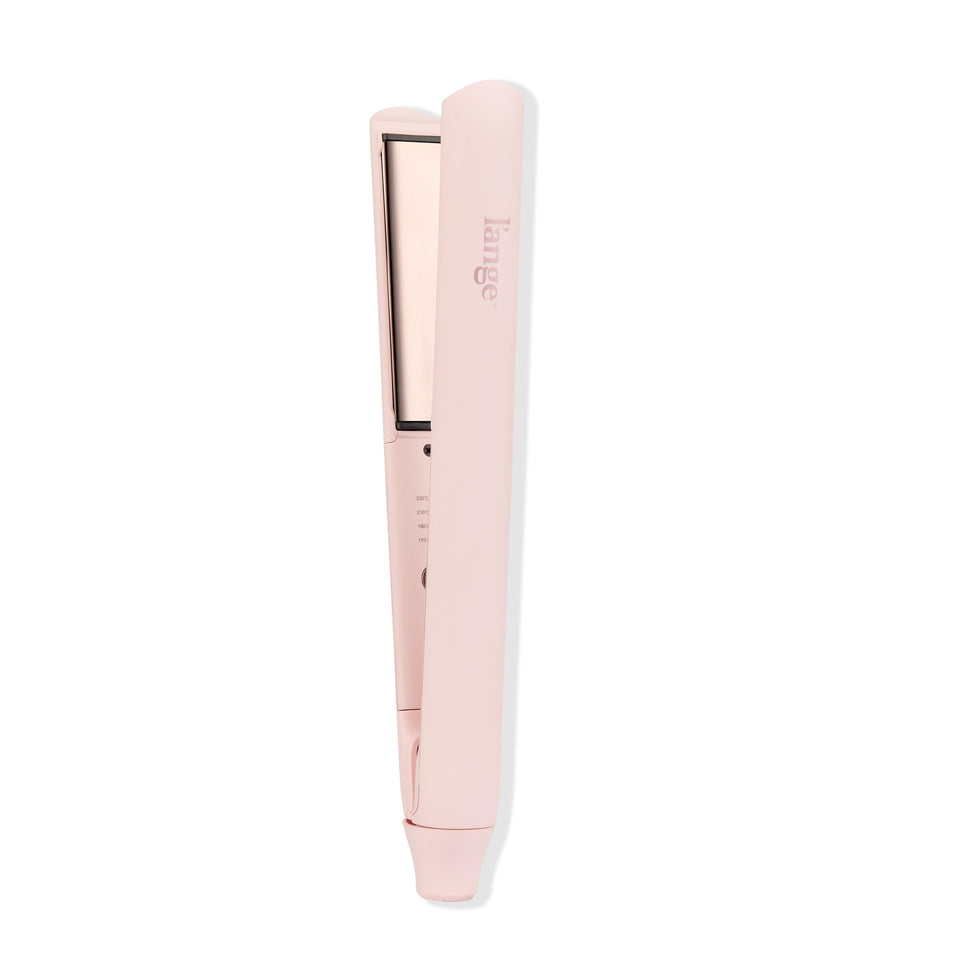 L'ANGE HAIR front view of blush straightener showing sleek design and professional look