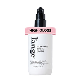 L'ANGE HAIR front bottle view showing packaging and benefit of professional smoothness