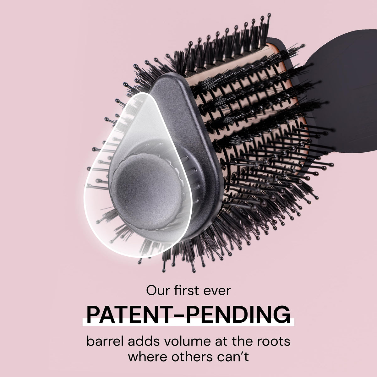 L'ANGE HAIR ergonomic twist handle detail for comfortable, steady styling control