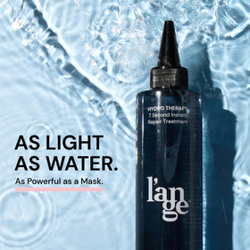 L'ANGE HAIR cream texture closeup demonstrating lightweight hydration