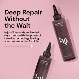L'ANGE HAIR pump detail highlighting easy dispensing and control