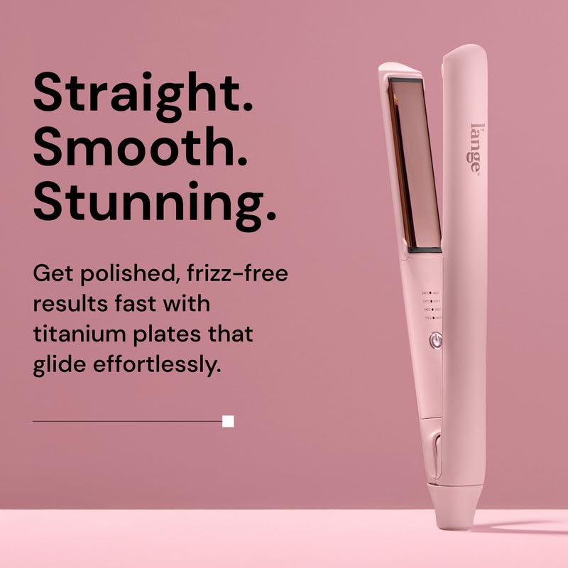 L'ANGE HAIR iron held in hand for size reference and comfortable control