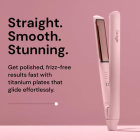 L'ANGE HAIR iron held in hand for size reference and comfortable control