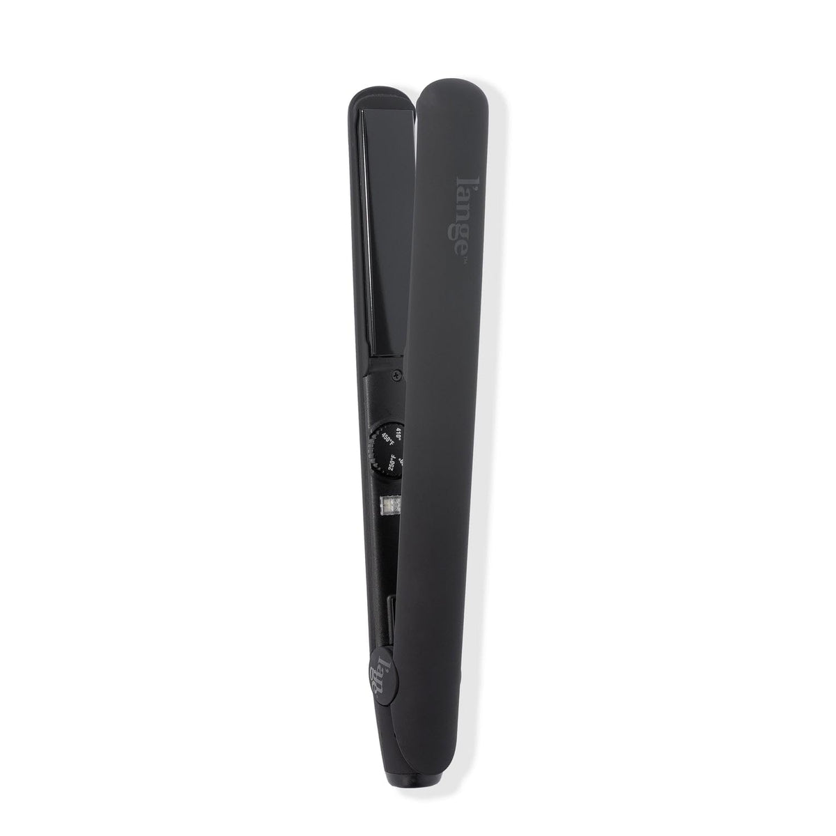 L'ANGE HAIR flat iron front view showing sleek design and quick styling benefit