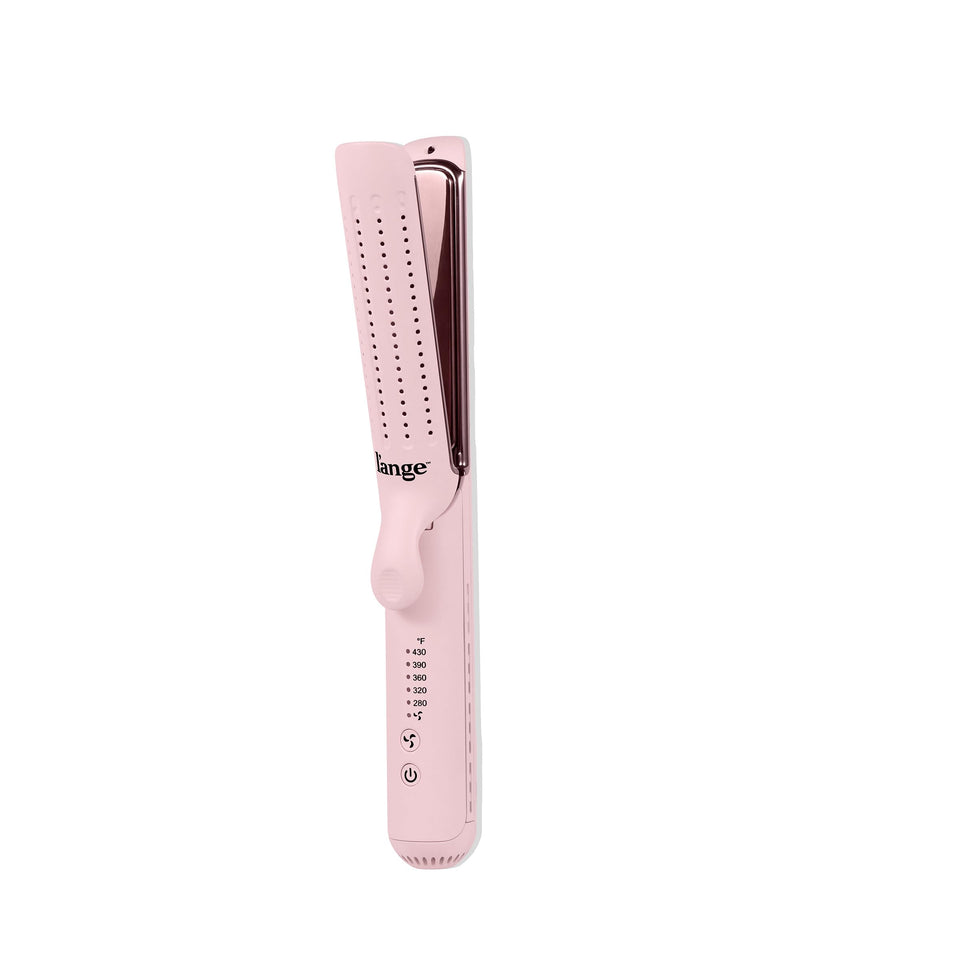 L'ANGE HAIR Le Duo Edge front view showing sleek blush finish and ergonomic shape for easy handling