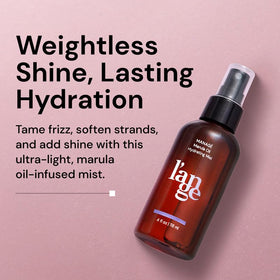 L'ANGE HAIR closeup of mist spray nozzle demonstrating even coverage