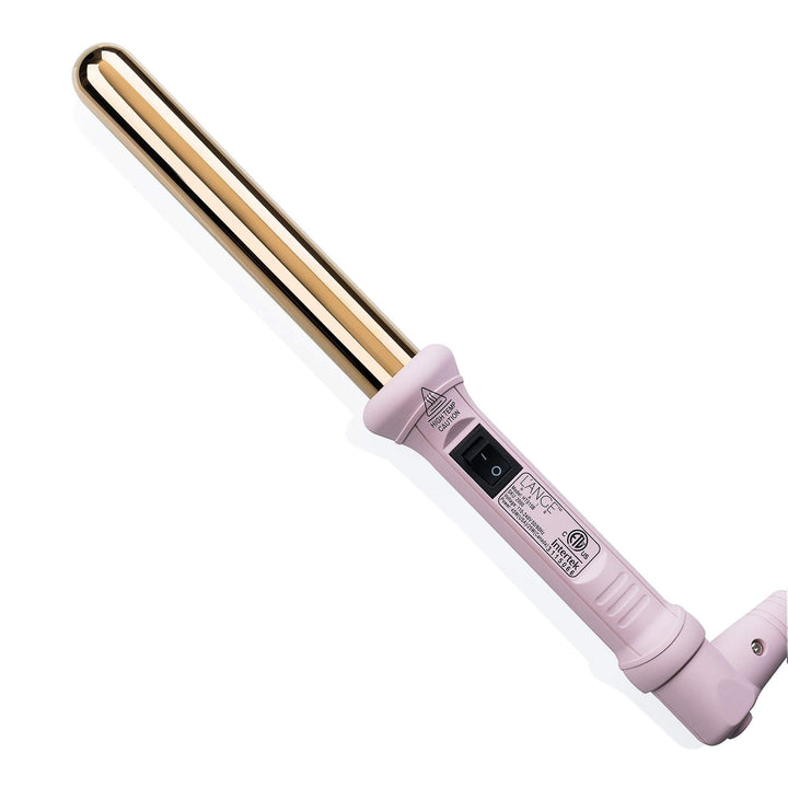 L'ANGE HAIR Ondulé front view showing wand and barrel, professional finish benefit