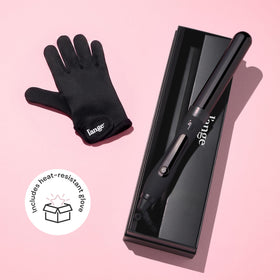 L'ANGE HAIR product and box flatlay, ready-to-gift professional curling wand