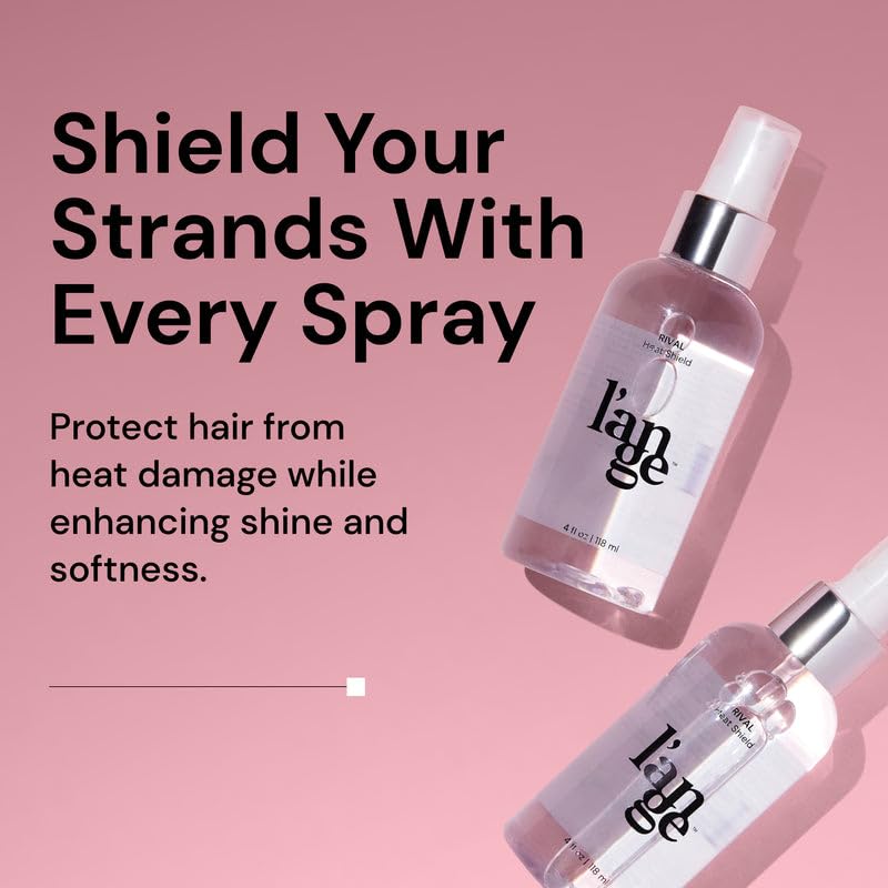 L'ANGE HAIR Rival Heat Shield back label highlighting ingredients and benefits