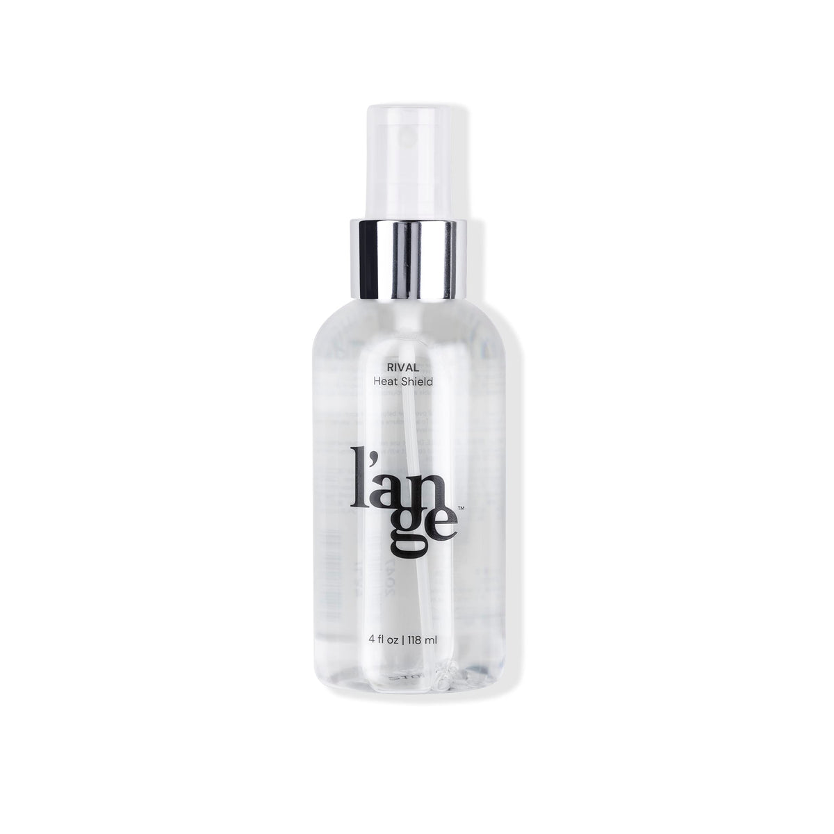 L'ANGE HAIR Rival Heat Shield front bottle showing packaging and size benefits