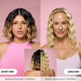 L'ANGE HAIR dual-voltage tag highlighting safe international travel capability