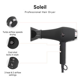L'Ange Hair Soleil concentrator nozzle close-up for precise airflow and targeted styling control