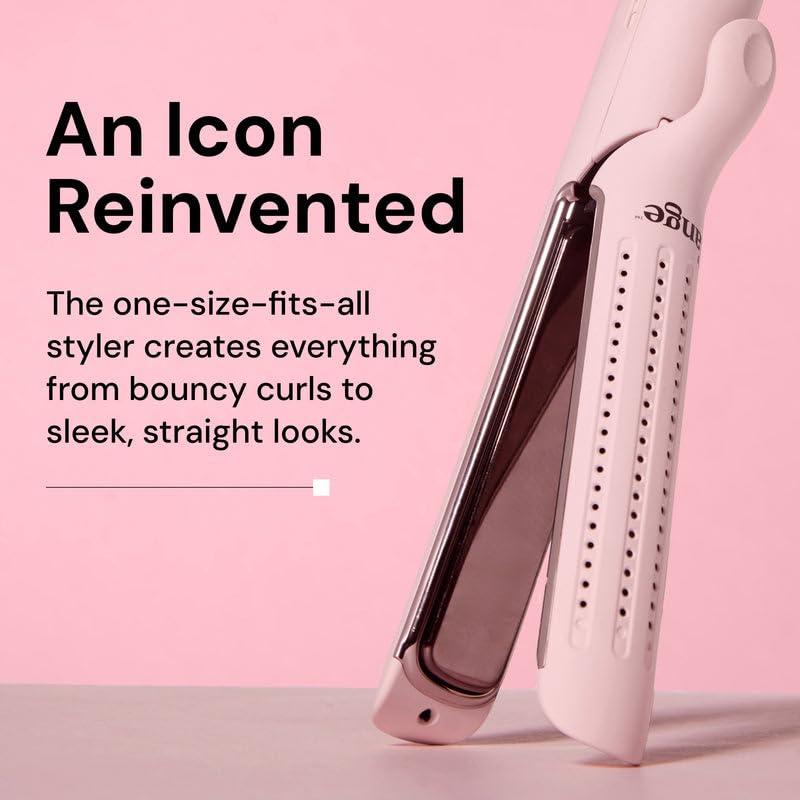 L'ANGE HAIR titanium plate close-up highlighting smooth polished surface for snag-free glide