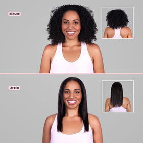 L'ANGE HAIR travel-ready dual voltage label demonstrating worldwide compatibility
