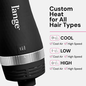 L'ANGE HAIR snag-resistant bristles detail preventing pull and protecting hair