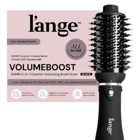 L'ANGE HAIR VolumeBoost front view showing compact design and fast styling benefit