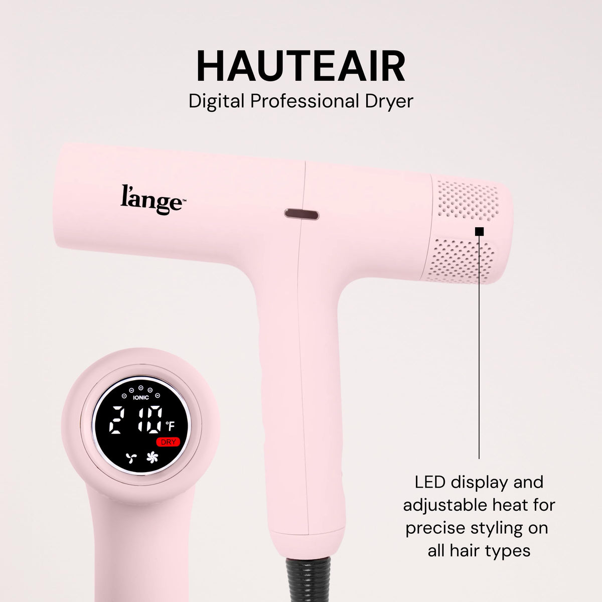 L'ANGE HAIR diffuser detail showing bowl design that preserves curl shape and reduces frizz