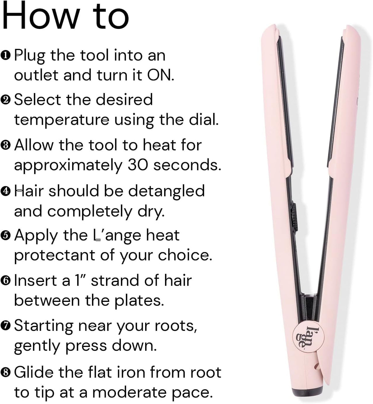 L'ANGE HAIR creating polished waves demonstrating styling versatility and consistent results